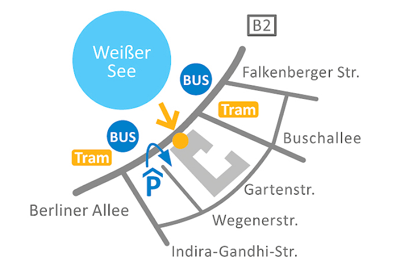 Bild Lungenpraxis Weißensee Kontakt Plan